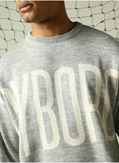 Hubberholme Men's Multicoloured 100% Acrylic Solid Oversized Sweater  - Image 5