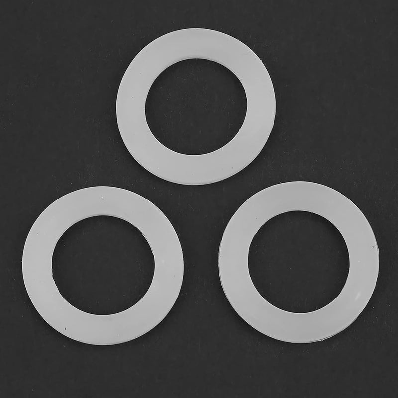 yuyte Flat Nylon Gasket 35MM OD WASHERS Rubber O Ring Sealing WASHERS Assortment KIT for Sealing Faucet Pipe Water TAP Bellows Hoses 12PCS Silicone GASKETS 1 inch - Image 1