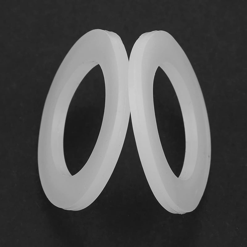 yuyte Flat Nylon Gasket 35MM OD WASHERS Rubber O Ring Sealing WASHERS Assortment KIT for Sealing Faucet Pipe Water TAP Bellows Hoses 12PCS Silicone GASKETS 1 inch - Image 2