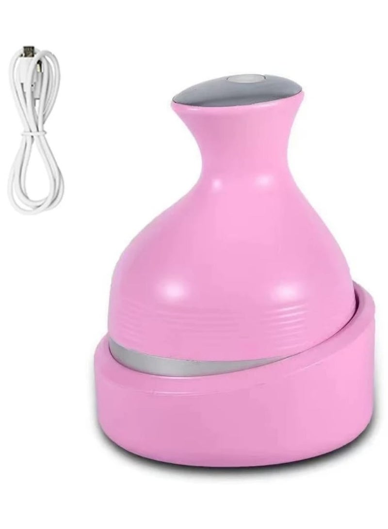 A Sclap Massager Deep Scalp Massage Rechargeable for Relaxation Pink - Image 1