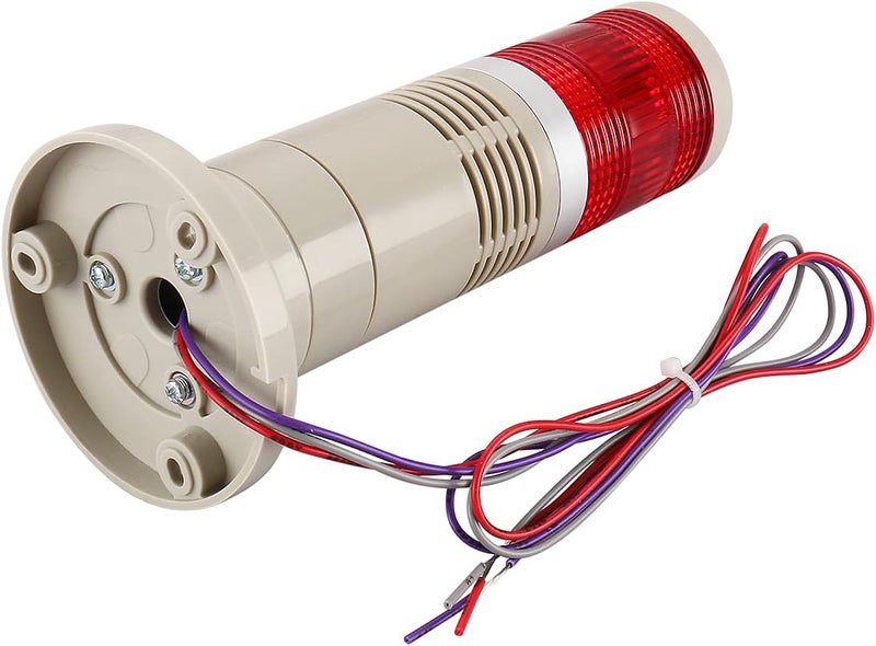 Baomain Alarm Warning Continuous Light 110V AC Industrial Buzzer Red LED Signal Tower Lamp LTP-502TJ - Image 2