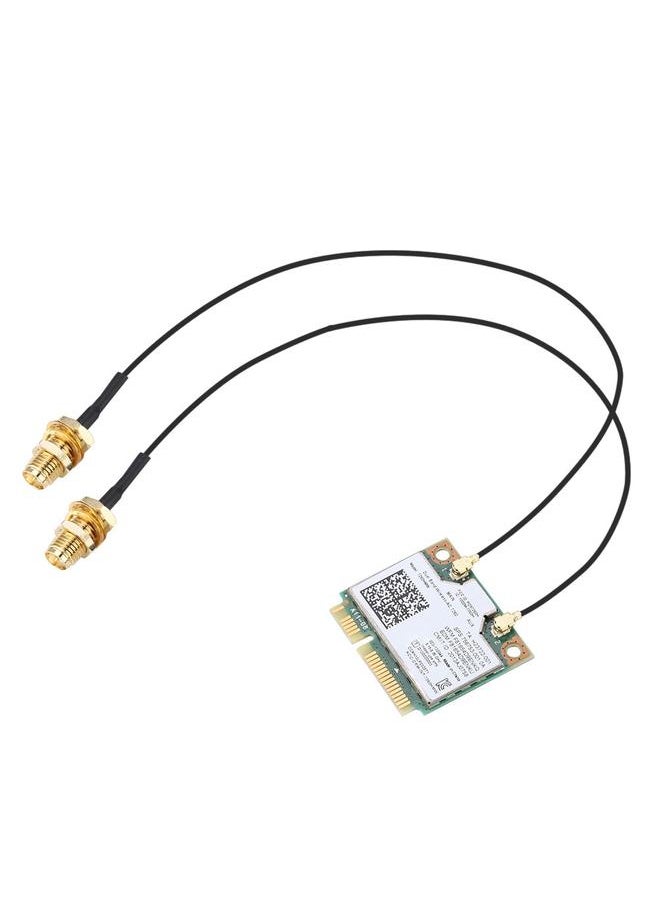For Intel 7260AC 7260HMW Dual Band 2.4/5G Bluetooth 4.0 Network Card with 2PCS 6DBi Antenna