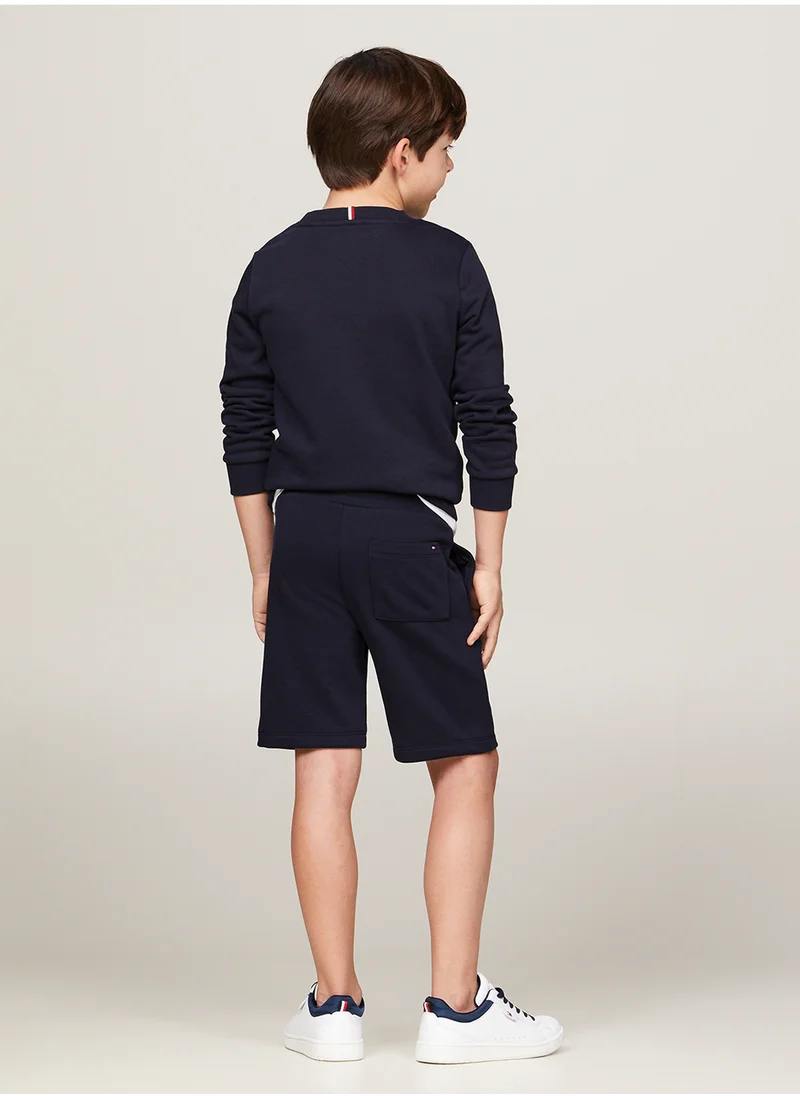 TOMMY HILFIGER MONOTYPE FLOCK REG SWEATSHORTS