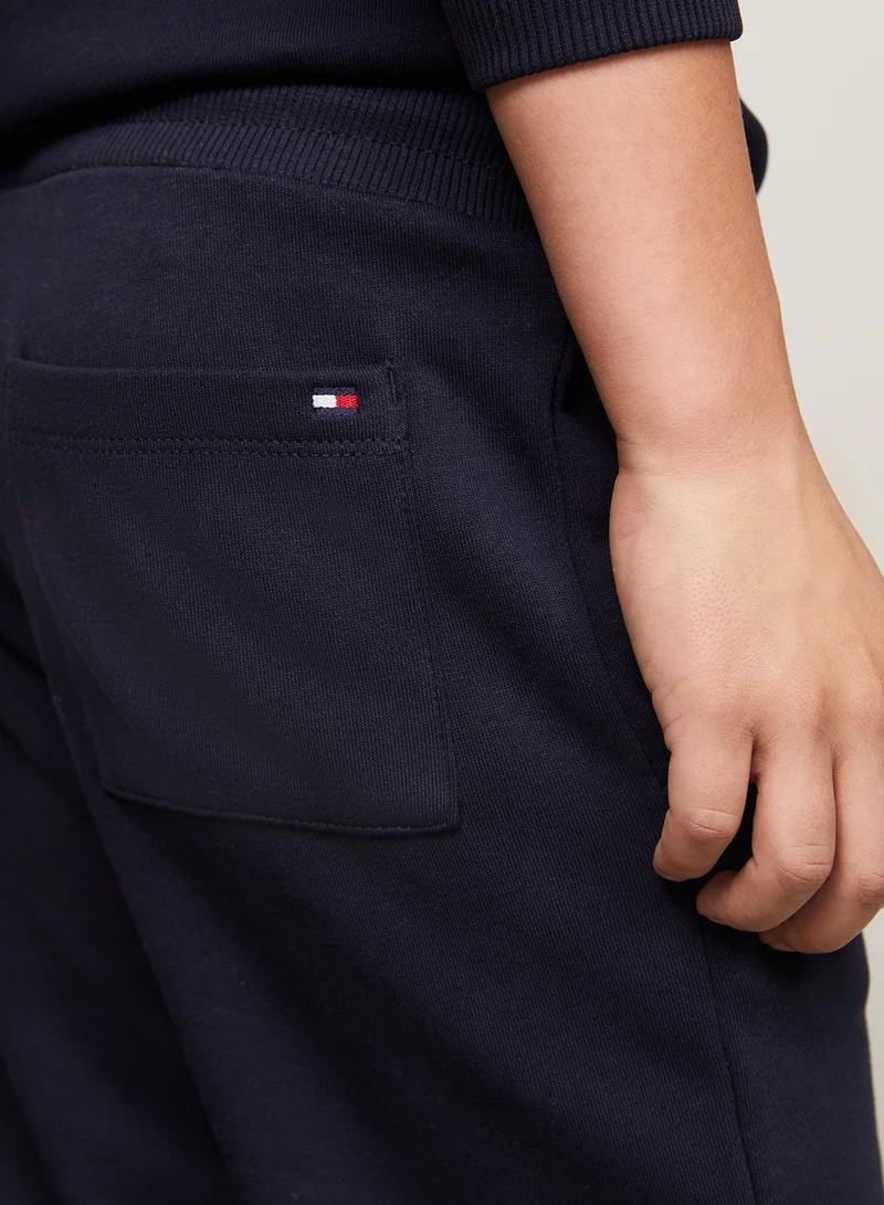 TOMMY HILFIGER MONOTYPE FLOCK REG SWEATSHORTS