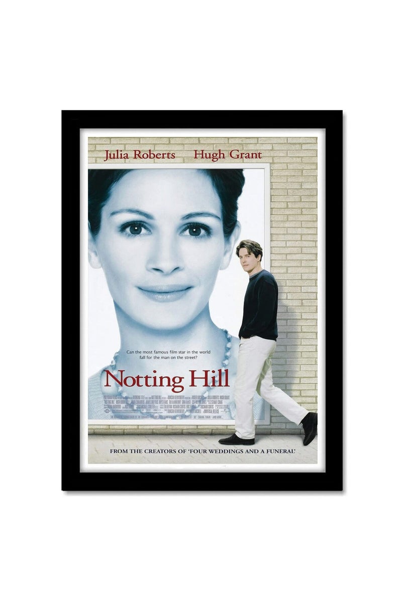 GRAY WALL - Notting Hill Movie Framed Poster Acrylic Glass For Room & Office (10 Inch X 13 Inch, Multicolor) - Image 1