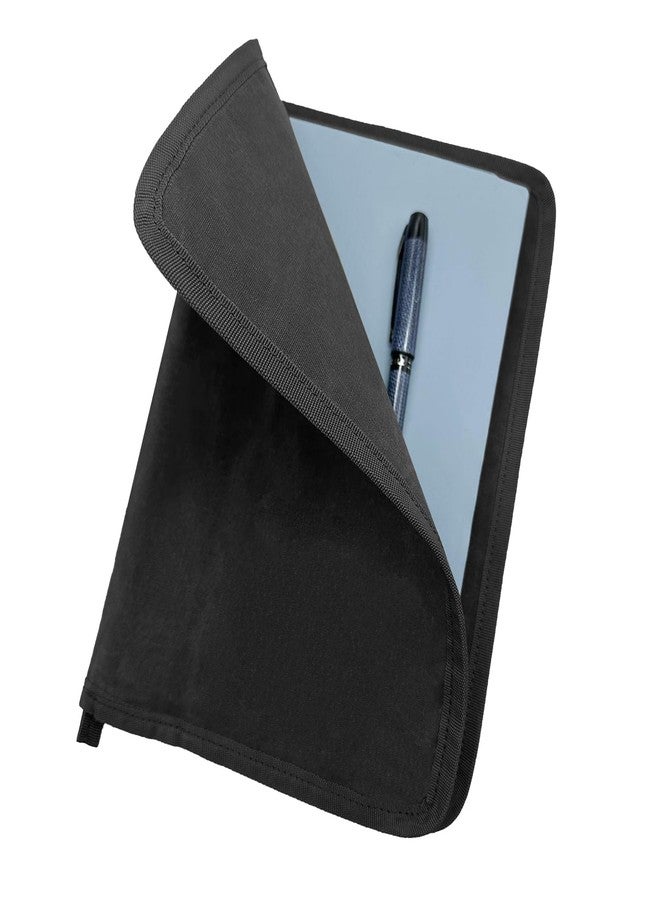 Baizoy Journal Cover for Field Notes Notebooks cover 10 X 8.25 Inch B5 Notebooks Cover, Water Resistant Steno Notebook Cover for Journal Accessories, Classy Waxed Canvas Sketchbook Cover Case Black (Black) - Image 5