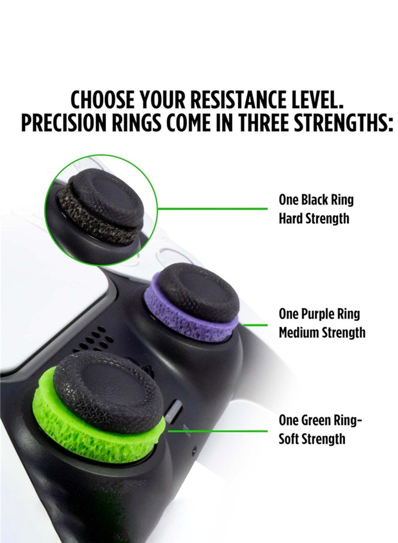 كونترولفريك مجموعة تعزيز الهدف KontrolFreek ليد تحكم بلاي ستيشن 5 (PS5) وبلاي ستيشن 4 (PS4) | تشمل عصي التحكم الأداء وحلقات الدقة | إصدار جالاكسي - Image 5