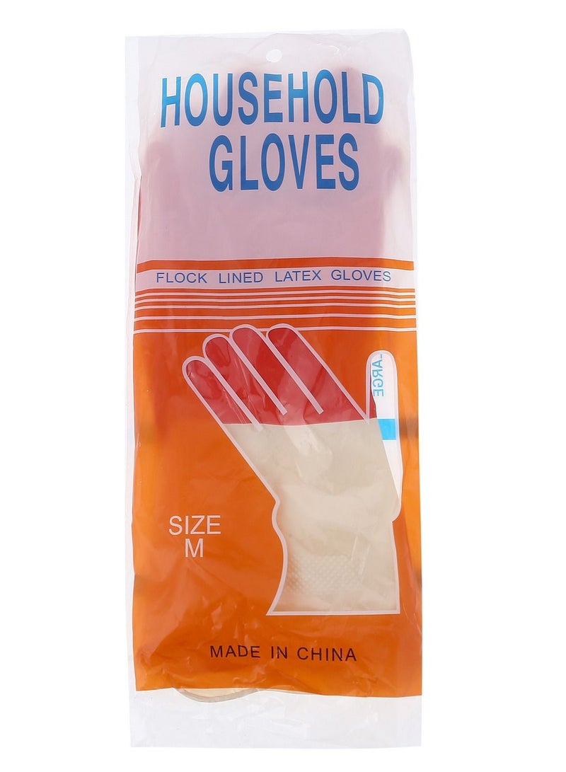 LAWAZIM 4-Pairs of X-Large Flock Lined Latex Glove - Image 4