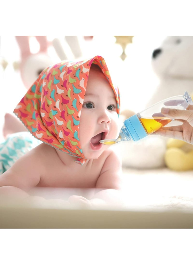 3 Pieces Silicone Baby Spoons Baby Feeding Spoon with Standing Base for Infant 0-24 Months Dispensing and Feeding