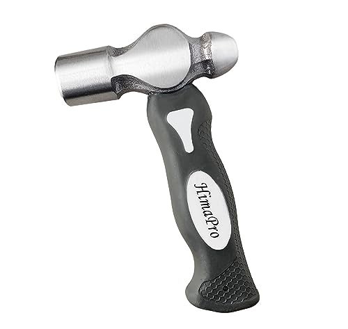 HimaPro One Pound Ball Pein Steel Head Metal Stamping Hammer for Jewelry Making, Leather Crafting, Carpentry - Image 1