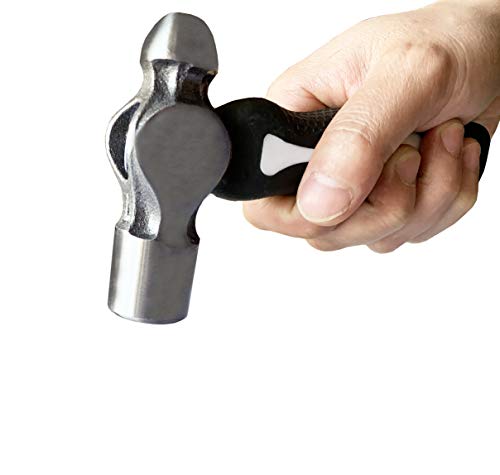 HimaPro One Pound Ball Pein Steel Head Metal Stamping Hammer for Jewelry Making, Leather Crafting, Carpentry - Image 2