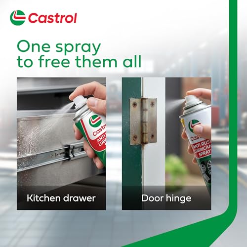 Castrol ANTI RUST LUBRICANT SPRAY for Bikes and Cars (420ML) | Loosens Rust | Protects from Corrosion | Excellent Lubrication | Eliminates squeaks and reduces friction - Image 5