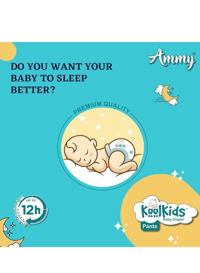 Ammy Ammy Koolkids Extra Absorb Baby Diaper Pants, Rash Free Diaper Pants for Babies (4-8kg)- Small, 72 Pieces  - Image 4