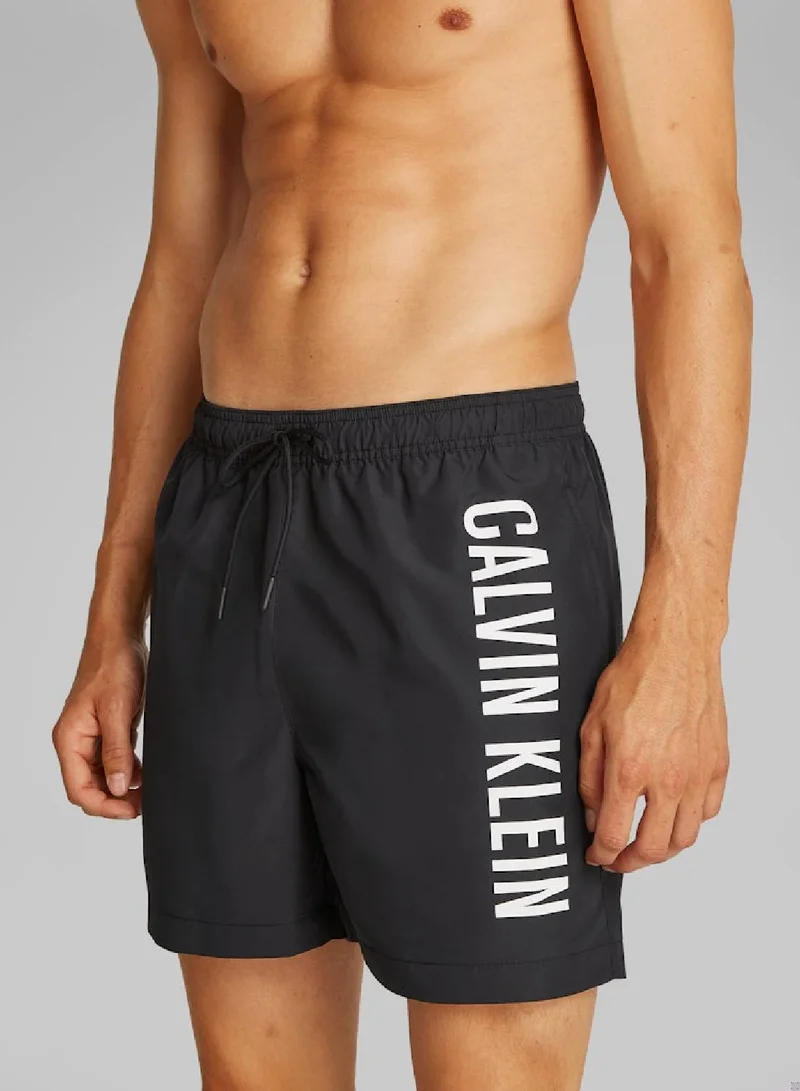 Calvin Klein Jeans Intense Power - Medium Swim Shorts With Drawstring