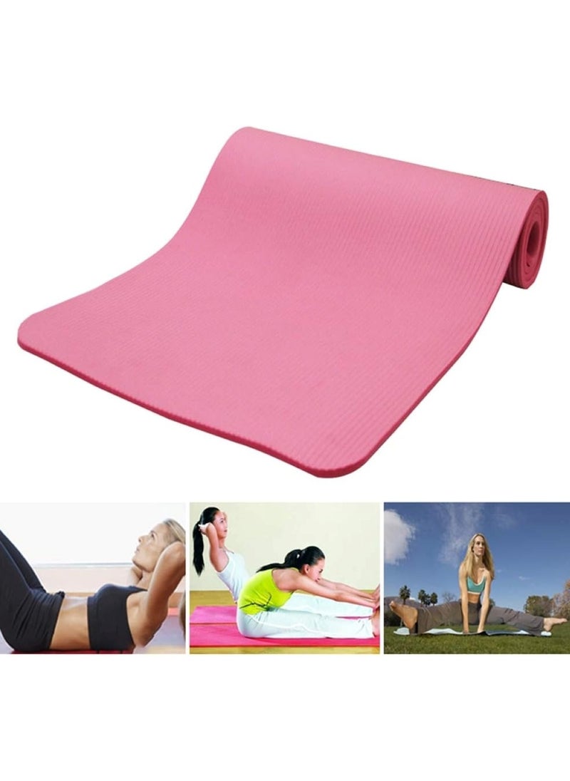 Huitich TPE Yoga Mat Lightweight and Eco-Friendly 183x61x0.6cm Pink  - Image 2