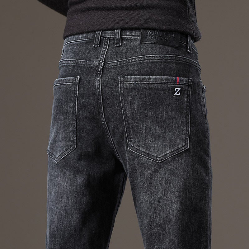 Unisex Classic Denim Jeans Loose Fit Daily Outdoor Wear - Image 2