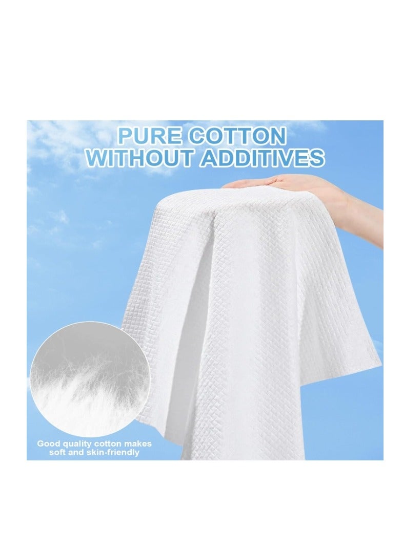 43℃ عبوة واحدة (٥٠ منديلًا) مناديل تنظيف، ١٠٠٪ مناديل وجه بيولوجية معتمدة من وزارة الزراعة الأمريكية، للاستخدام مرة واحدة، مناديل لإزالة المكياج، ناعمة جدًا للبشرة الحساسة. - Image 2