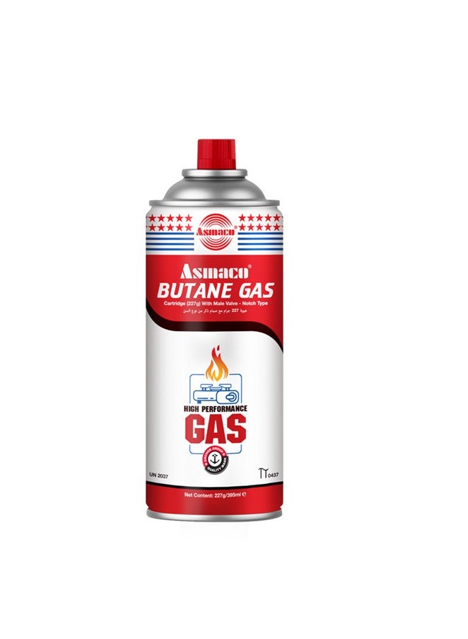 Asmaco Butane Gas -12 pieces -Butane Gas Cartridge for Camping Stoves, Torch Light, Picnic Stove- HIGH Performance Gas Mix | Butane GAS for  Portable Stoves-220gm - Image 2