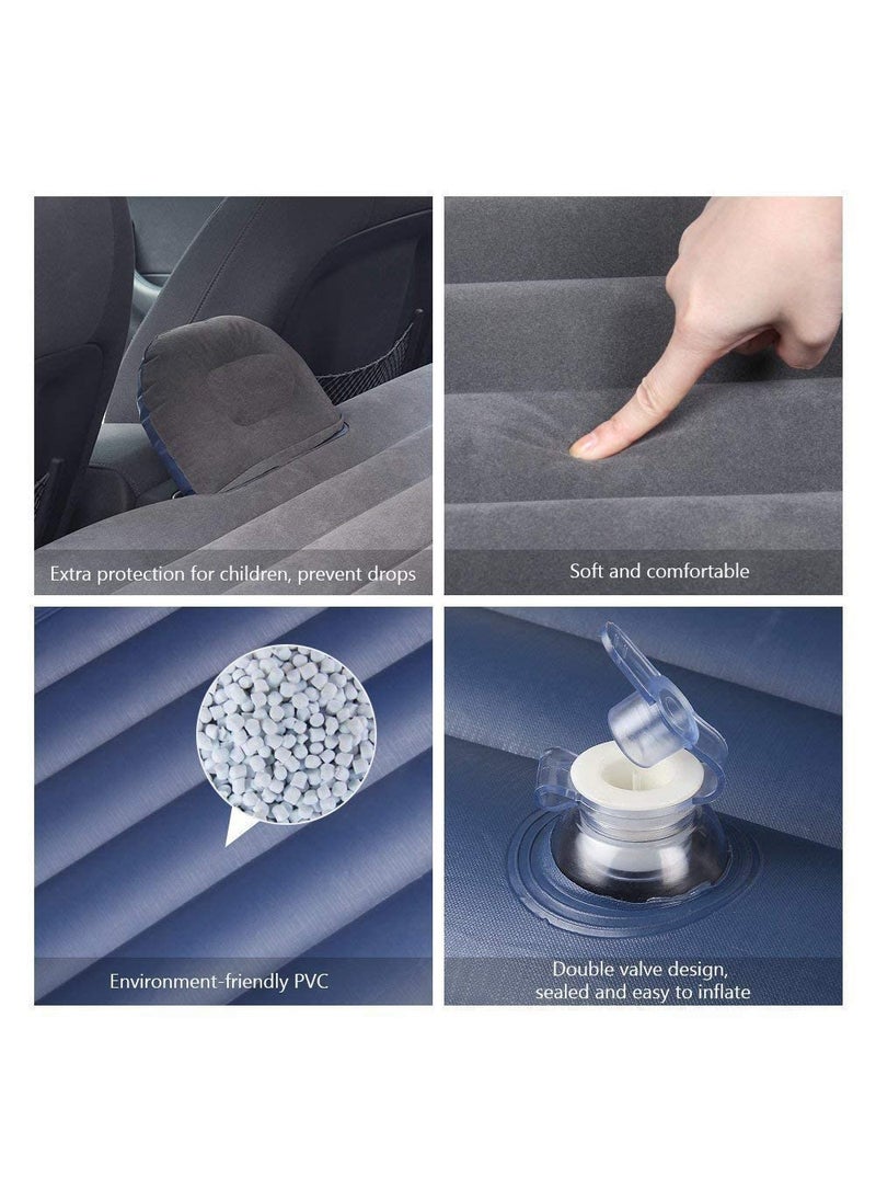 TrendyTrends Car Inflatable Bed with Pump 2 Air PillowQuick Inflatable Back Seat BedCar Inflatable MattressCar Bed MattressCar Bed For KidsTravelTripsCampingPicnicPool BeachUniversal FitGrey  - Image 5