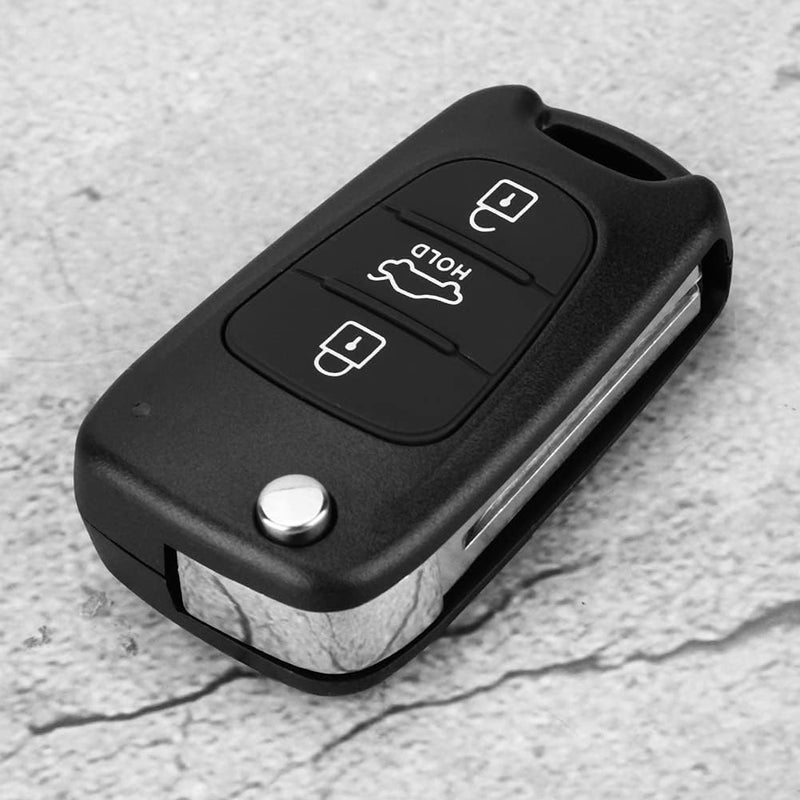 Key Fob Cover Best Replacement Flip 3 Button Remote Key Fob Case for Rondo Soul Rio - Image 3