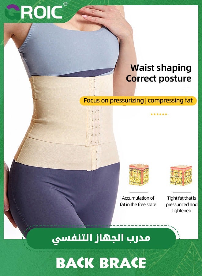 GROIC Back Brace Posture Corrector for Women Adjustable Full Back Support,Lumbar Back Support Belt for Injury Recovery and Upper and Lower Back Pain Relief  - Image 3