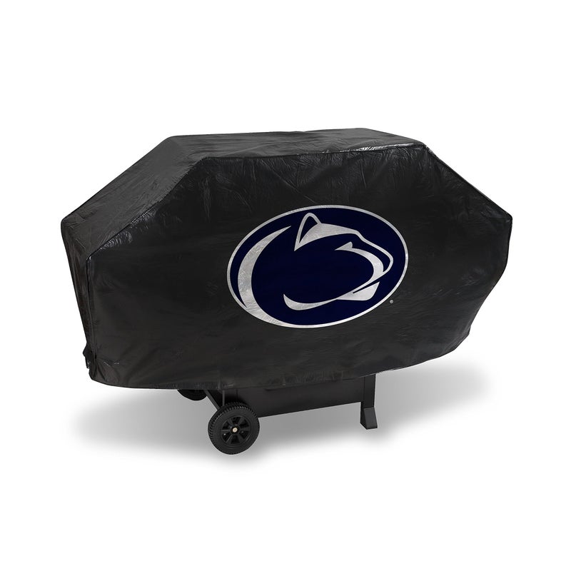 Rico Industries NCAA Penn State Nittany Lions Black Deluxe Grill Cover Deluxe Vinyl Grill Cover 68 WideHeavy DutyVelcro Staps