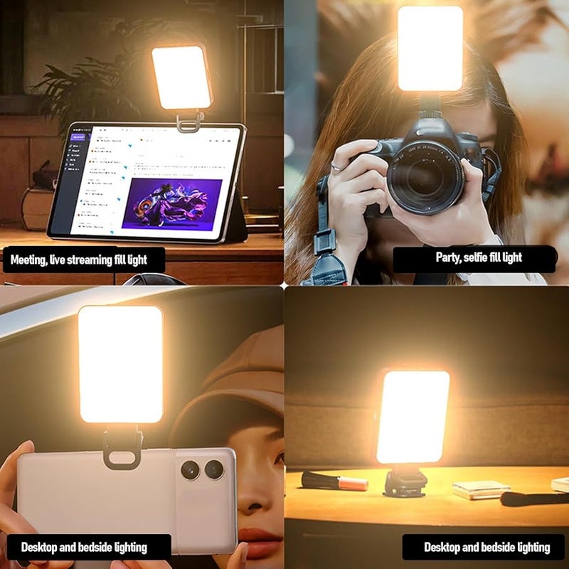 Magnetic Selfie Light 128 LED 3 Colors 10 Brightness Levels Clip For Phone Tablet Laptop - Image 3