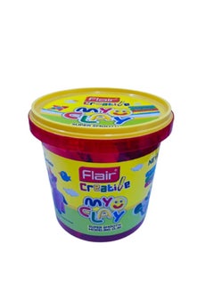 Flair Creative Non-Toxic and Child safe Super Smooth Clay Pack 8 Color,1 Roller,8 Shape Cutter Moulds and 4 pcs clay Craft Tools  - Image 2