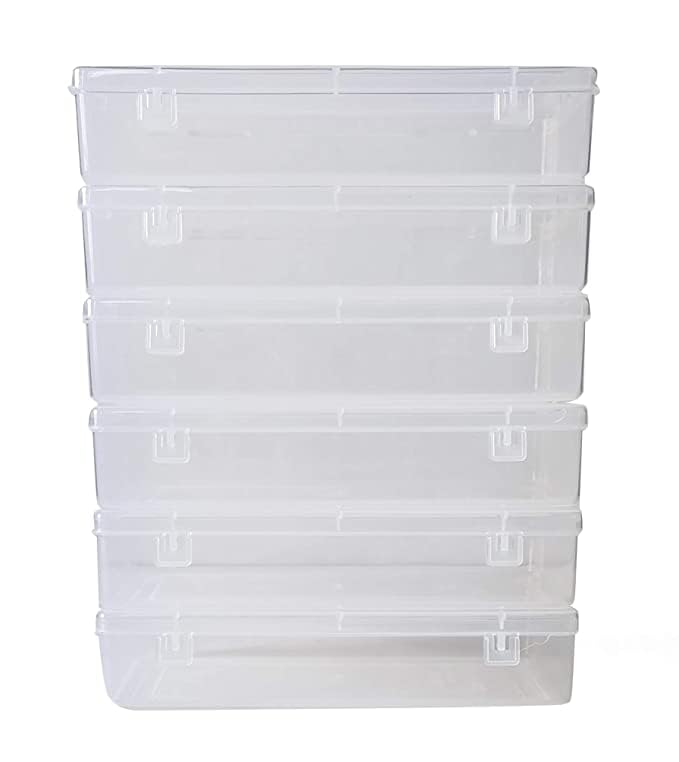 Magic Providers Multipurpose Plastic Container Box - Pack of 1 | For Travel Organizer for Home Storage | Jewelry | Hair Pins | Medicines | Craft,Hardware Material (23.3 x 16.1 x 6.1) cm Trans 1680 ml - Image 2