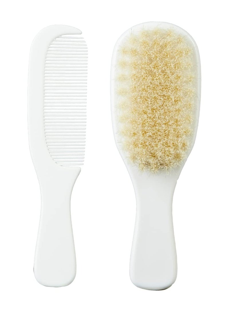 Mininor 10804 Comb and Brush 0 Months White - Image 1