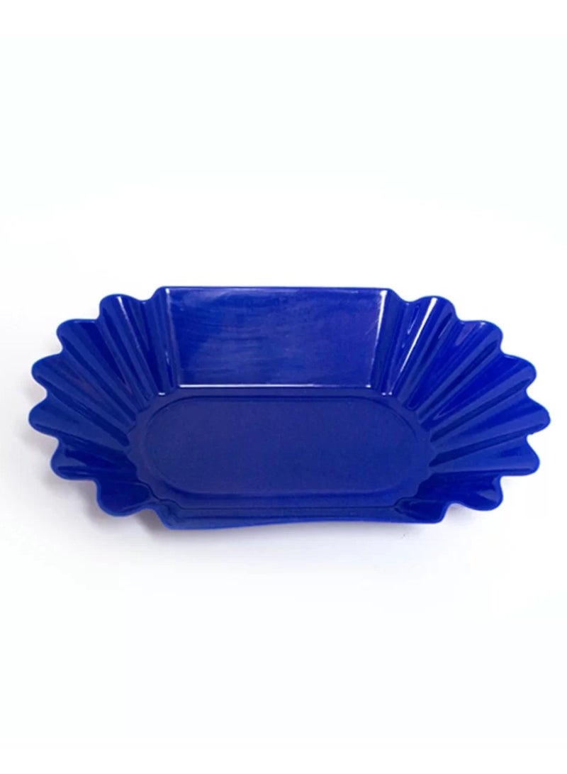 Precise Oval Coffee Bean Tray Blue, Pack of 12 - Image 1