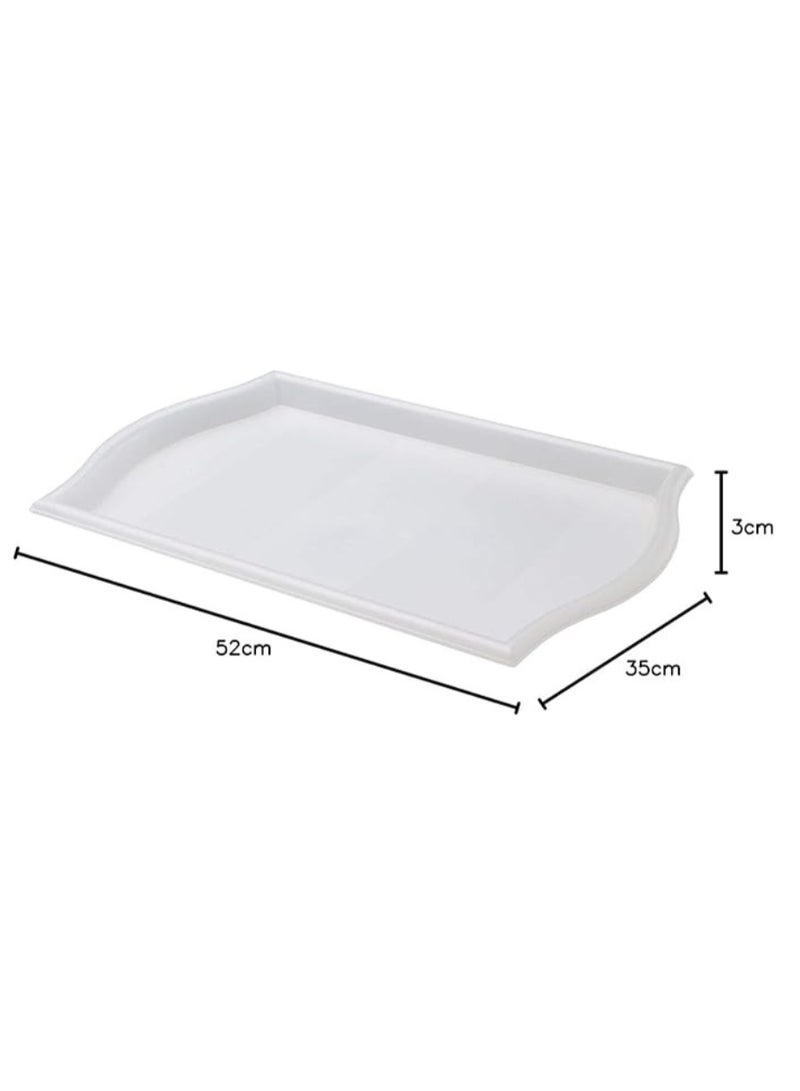 Ikea Serving Trays Plastic white 52x35cm - Image 2