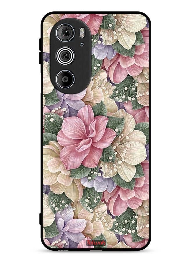 Tolwak Motorola Edge 30 Pro Protective Case Cover Hd Floral - Image 1