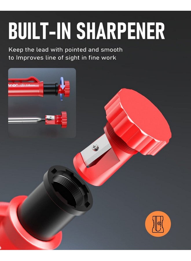 نيكبرو مجموعة أقلام رصاص ميكانيكية مكونة من 16 قطعة مع 42 قلم إعادة تعبئة وأداة كتابة من الكربيد وأقلام رصاص للبناء وأقلام رصاص نجارة شديدة التحمل للمهندس المعماري - Image 3