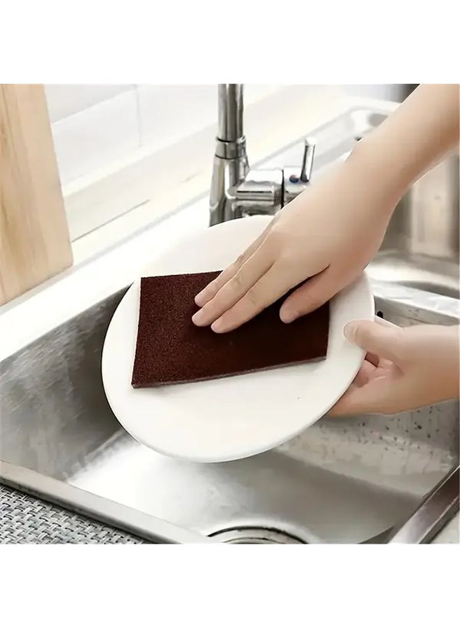 Double Layer Magic Cleaning Sponge 5pcs Scrub Pads Rust Grease Remover - Image 4