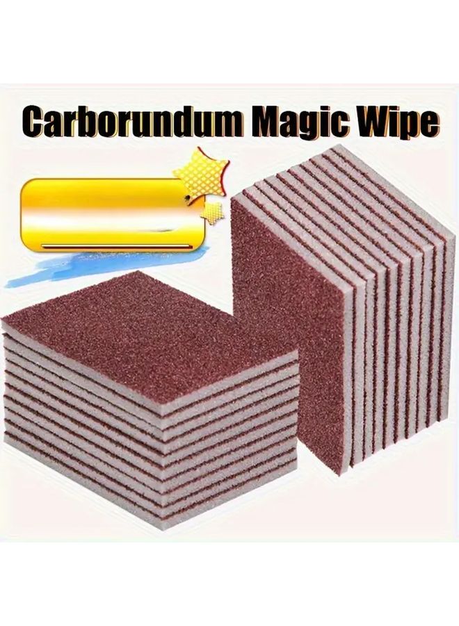 Double Layer Magic Cleaning Sponge 5pcs Scrub Pads Rust Grease Remover - Image 1