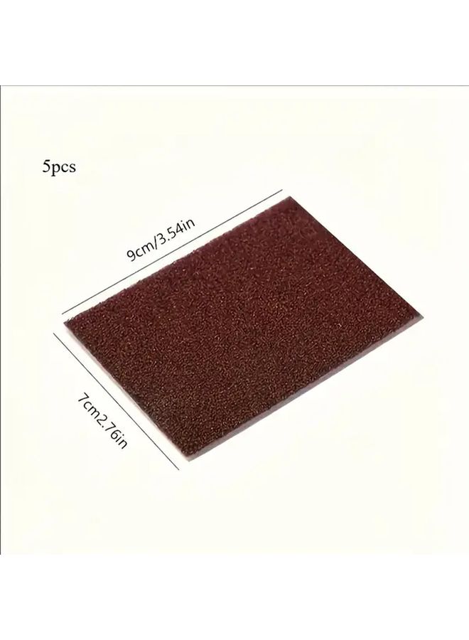Double Layer Magic Cleaning Sponge 5pcs Scrub Pads Rust Grease Remover - Image 3