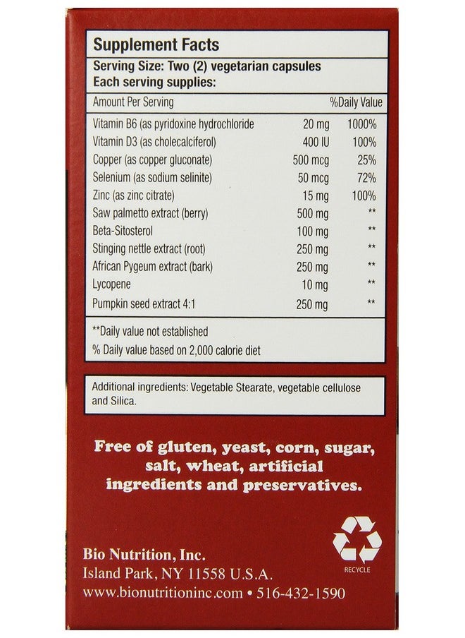 Bio Nutrition - Bio Nutrition Prostate Wellness Vegi-Caps, 60 Count - Image 1