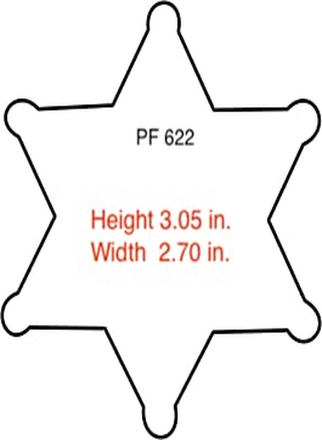 Perfect Fit Shield Wallets Los Angeles Sheriff 6 Point Style Badge Bi-Fold Hidden Badge Wallet (Cutout PF622) - Image 5