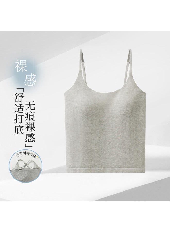 MIIOW High-Elasticity Strappy Camisole With Removable Pads, Cross-Back Design For Layering Or Outerwear - Image 2