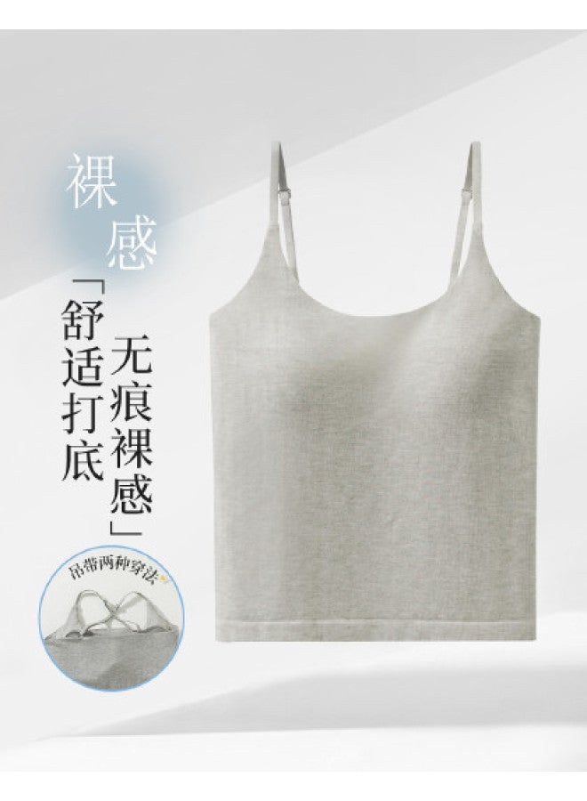 MIIOW High-Elasticity Strappy Camisole With Removable Pads, Cross-Back Design For Layering Or Outerwear - Image 1