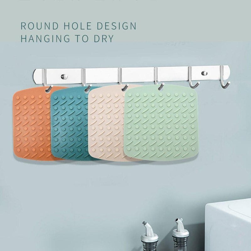 P Plus Fire Silicone Trivets for Hot Dishes and Hot Pot Holders Silicone Heat Resistant Mats Silicone Trivet for Hot Pots Non-Slip Hot Pad (Brown, Set of 6) - Image 3