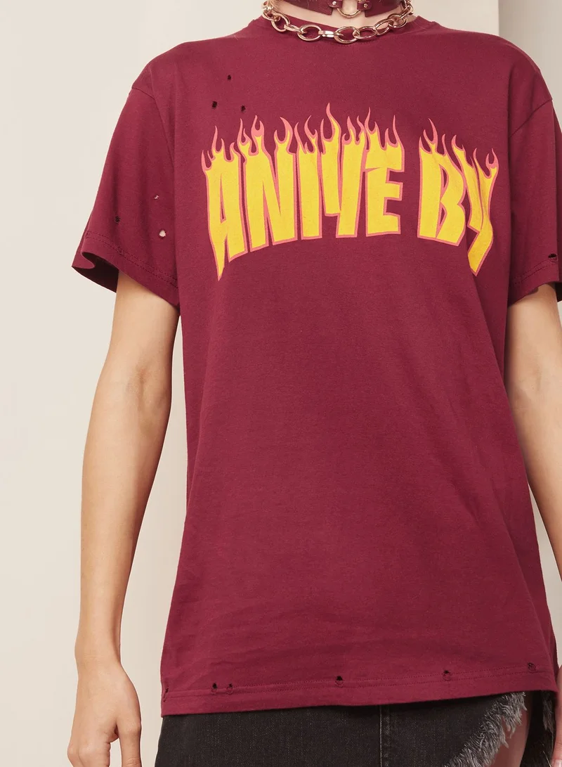 aniye by Flame Logo T-Shirt