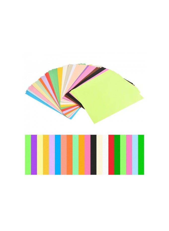 100 Sheets A4 Colored Paper – 20 Vibrant Colors, 70 GSM Craft Paper for Origami, Drawing, DIY Art Projects & Decorations – 29.7 x 21 cm - Image 1