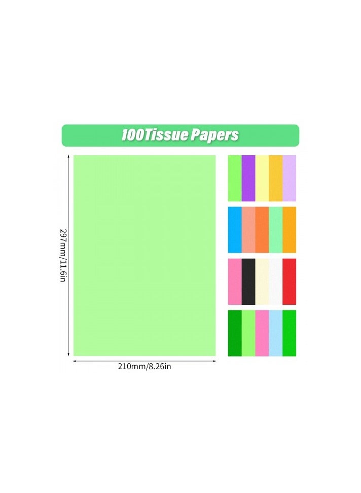 100 Sheets A4 Colored Paper – 20 Vibrant Colors, 70 GSM Craft Paper for Origami, Drawing, DIY Art Projects & Decorations – 29.7 x 21 cm - Image 2