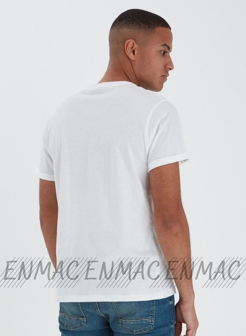 ENMAC UAE National Day Printed Casual Crew Neck Short Sleeve T-Shirt White  - Image 5