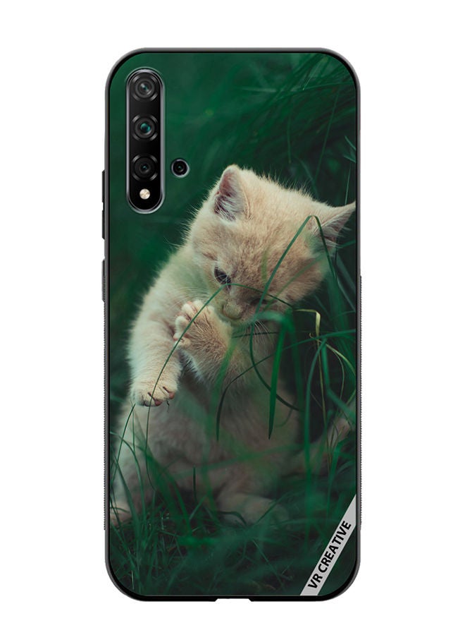 VR CREATIVE Protective Case Cover For Huawei Nova 5T Playing Kitten Design Multicolour - Image 1