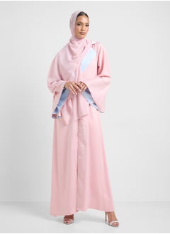Khizana Two Toned Abaya With Sheila  - Image 1