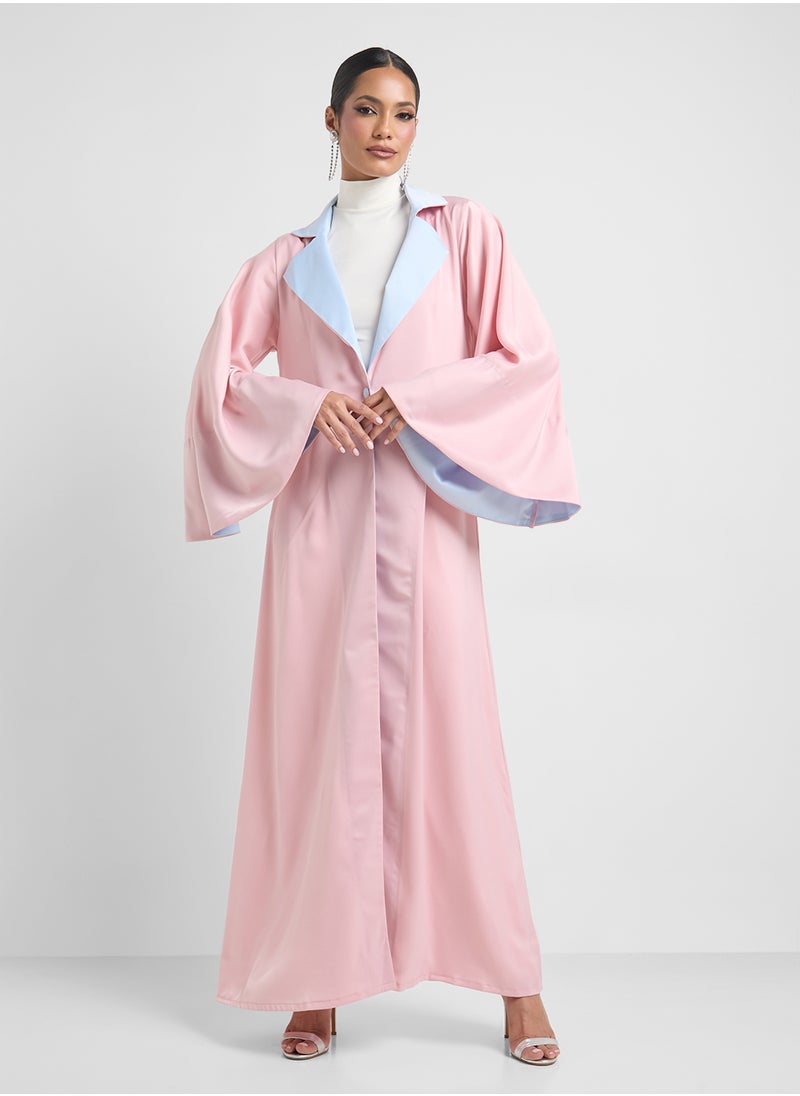 Khizana Two Toned Abaya With Sheila  - Image 3