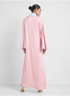 Khizana Two Toned Abaya With Sheila  - Image 2